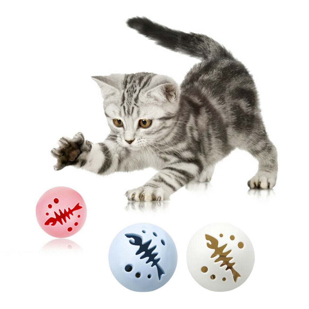 3pcs 5cm Cat Ball Interactive Cat Play Funny