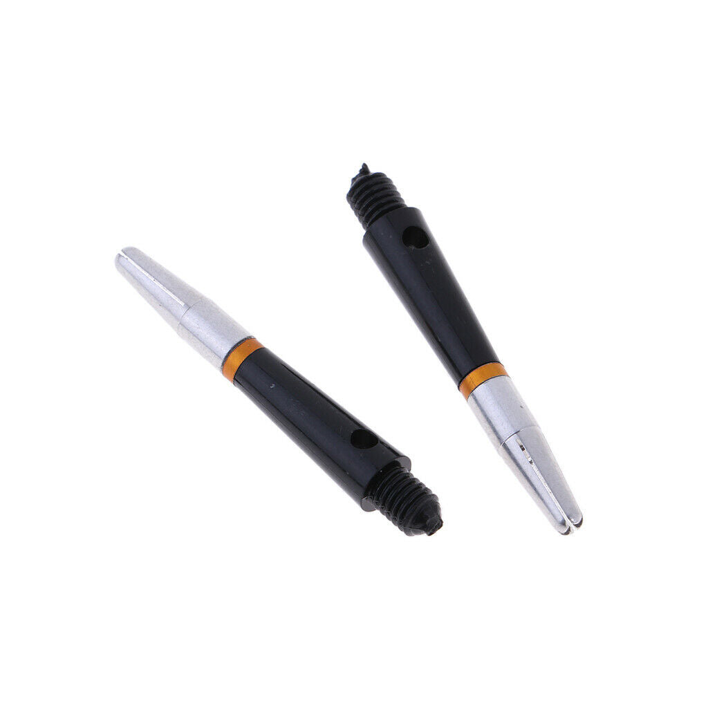 2X 3pcs Alloy 360 Degree Rotating Medium Dart Shaft Stem Replacement Parts 45mm