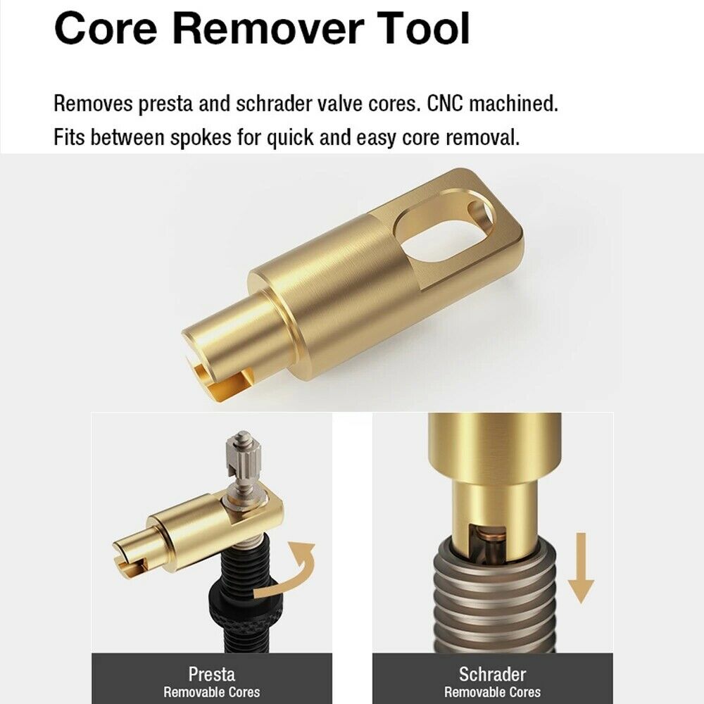 Bicycle Tubeless Tire Liquid Injection Tool Bike Tire Kits for Schrader Valve