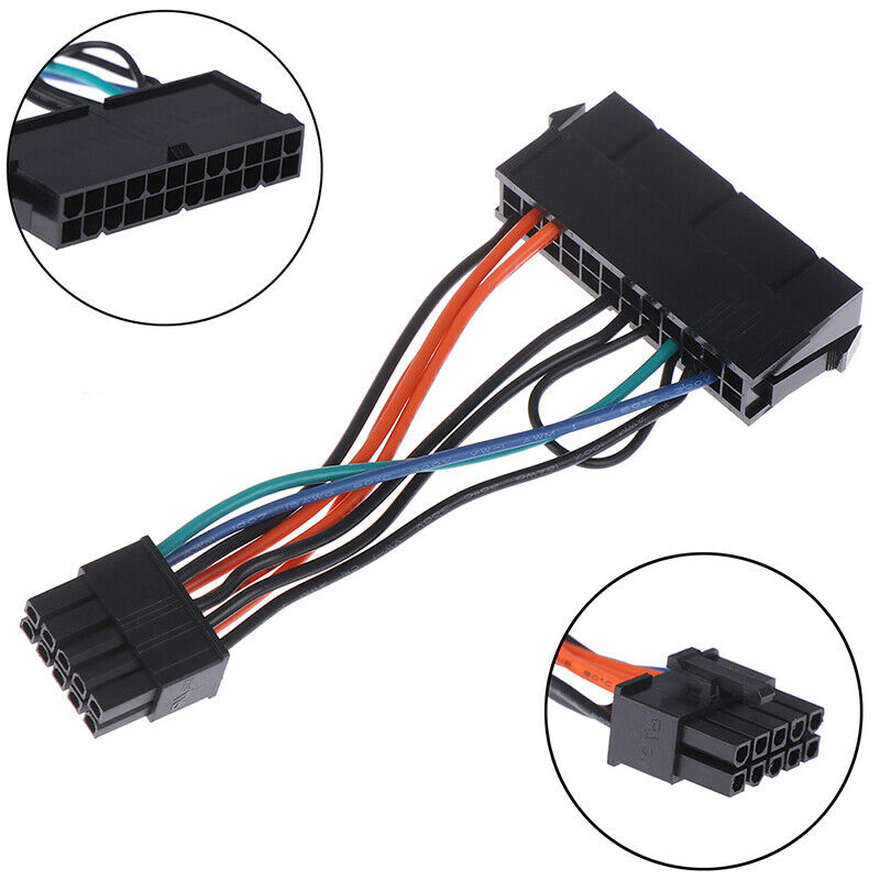 24Pin Female to 10Pin Male Adapter Power Supply Cable Cord for 10PIN Moth.l8