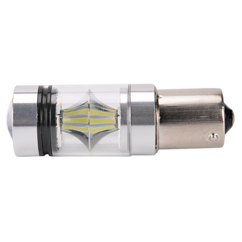 100W 1156 S25 P21W BA15S Aluminum LED Backup Light Car Reverse Bulb Lamp Fx