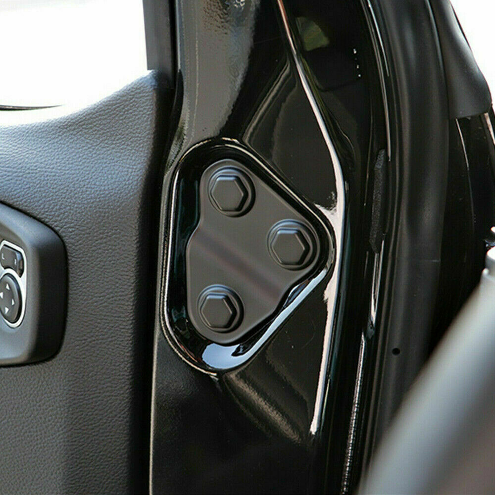 For Jeep Wrangler JL 2018 2019 2020 2021 Door Screw Protector Covers Trim Set