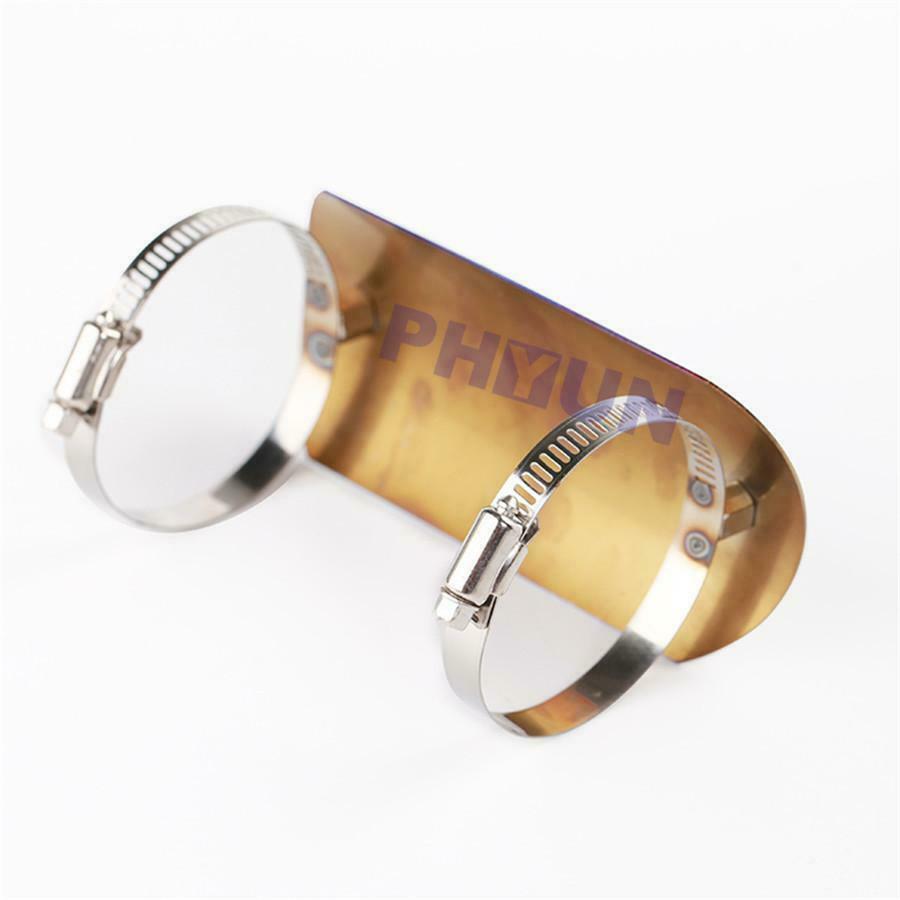 Motorcycle Exhaust Mid Pipe Heat Shield Stainless Steel Anti-scald Protect Shell