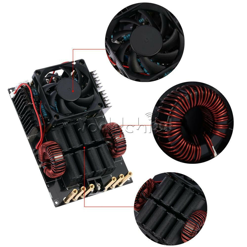 Durable 1000W 50A 1KW ZVS Induction Heating Machine Product Voltage 24V -36V