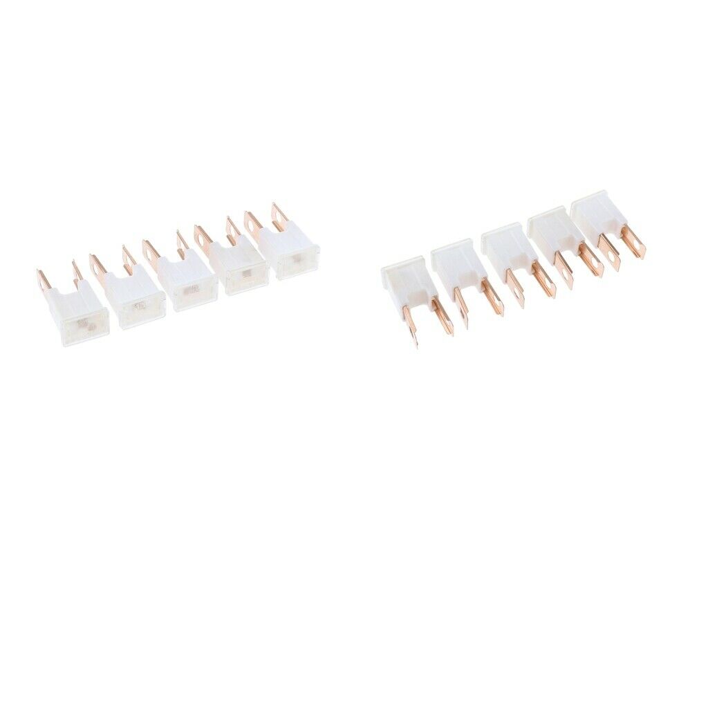 10 Pieces Auto Car FLK-M 32V Male Straight Long Blades PAL Fuses 120A Brown