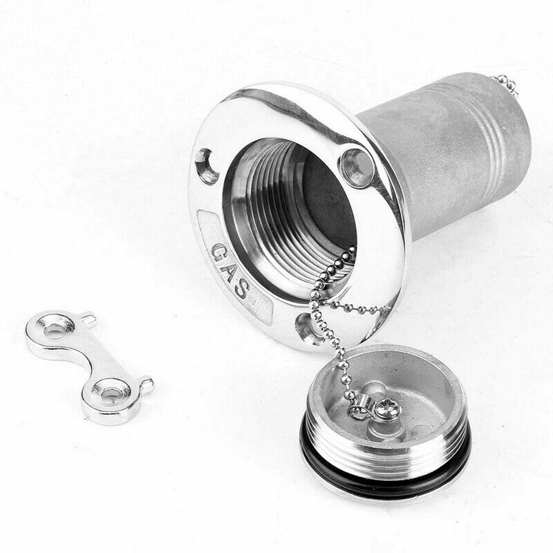 Marine Boat Deck Fuel Filler with Key Cap 38mm 1.5 in 316 Stainless Steel BoatU7
