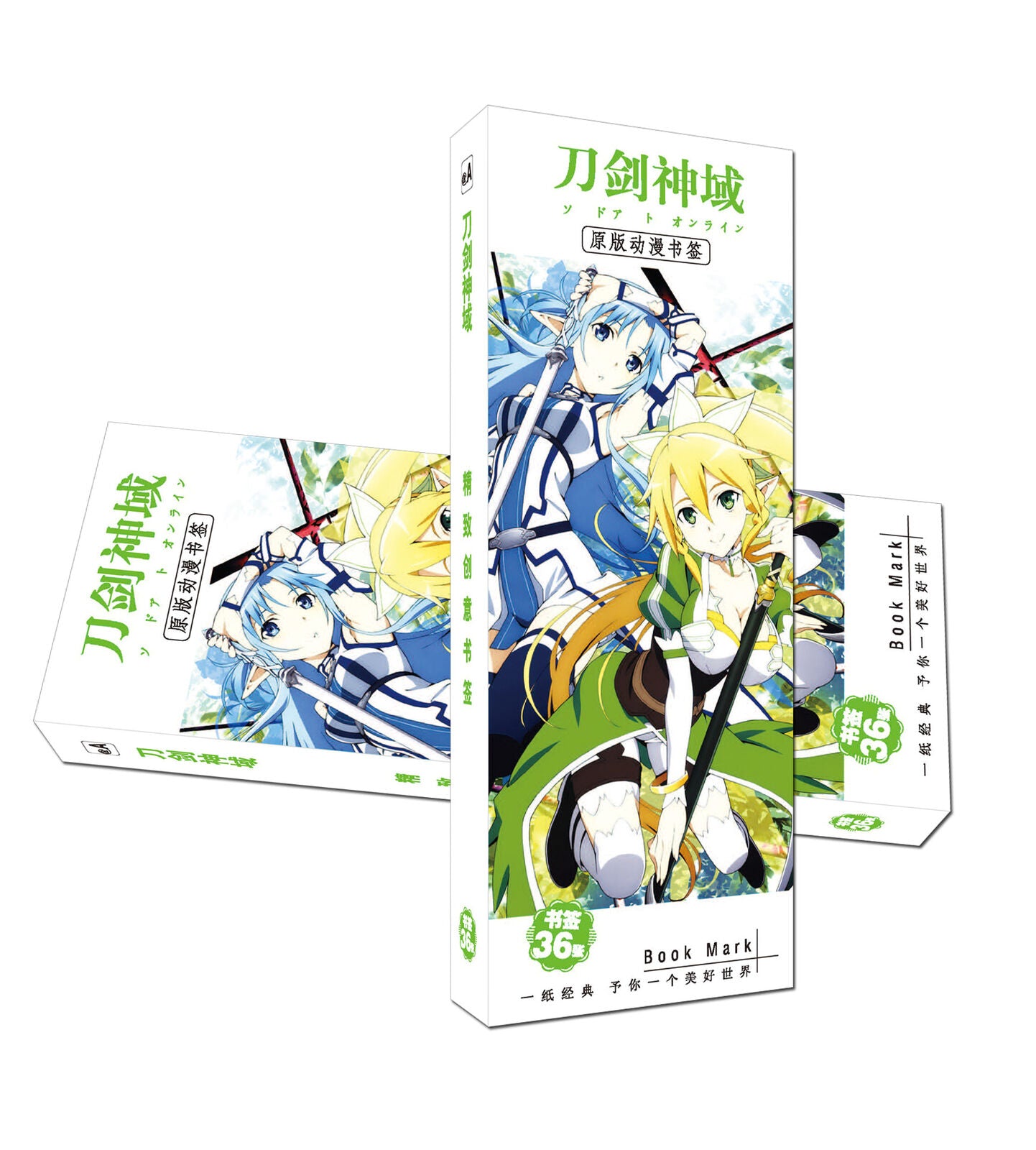 36pcs/set Bookmarks of Sword Art Online book mark A