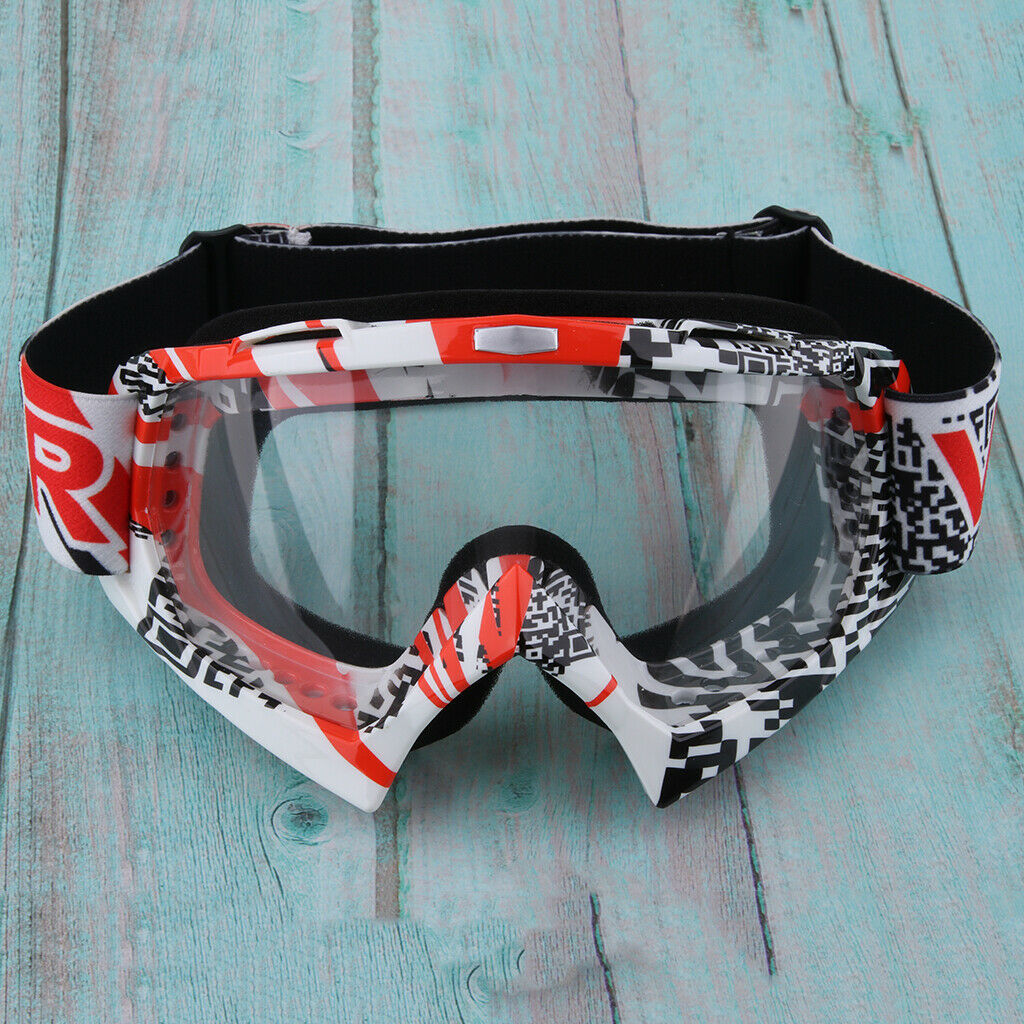 Winter Motocross Snowmobile Snowboard Goggles UV Protector Eyewear Clear