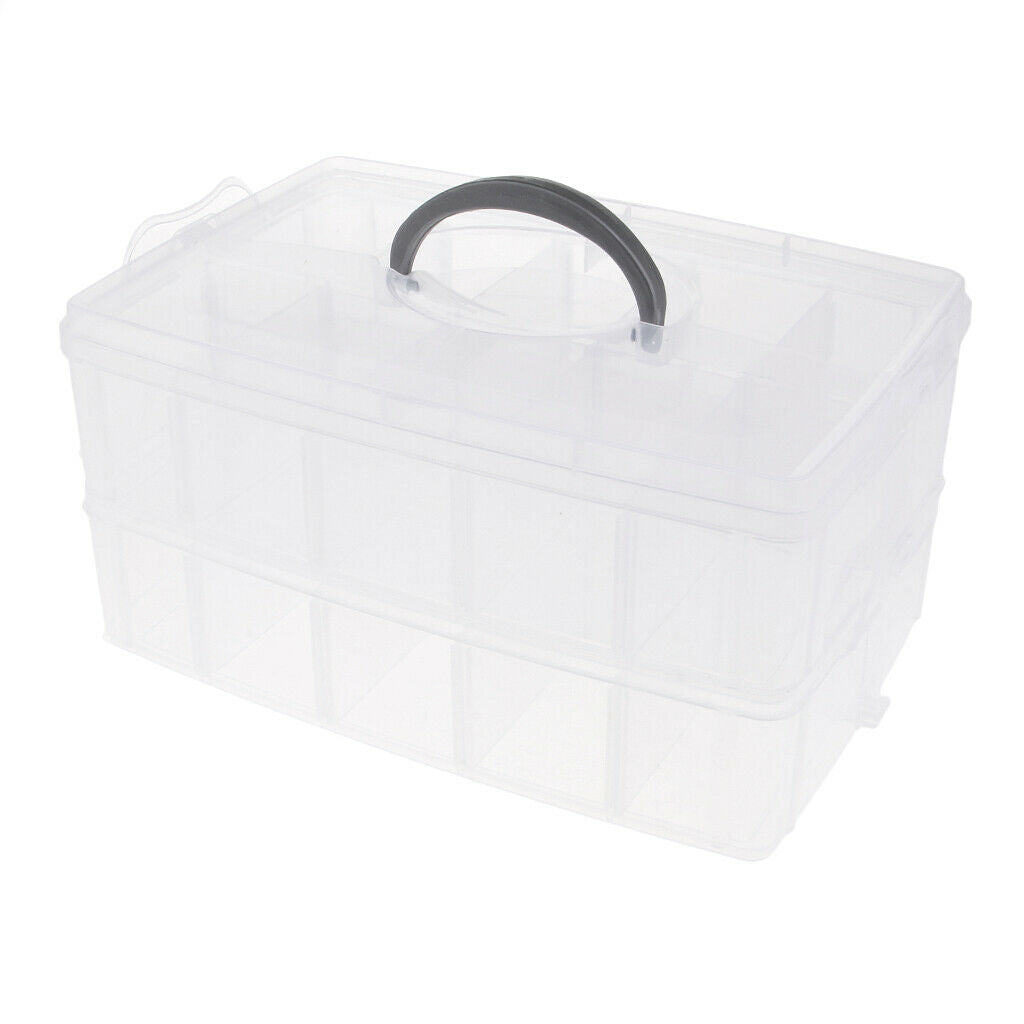 Ring,Jewelry,Necklace,Bracelet Storage Box  Dismountable 20 Grid Case White