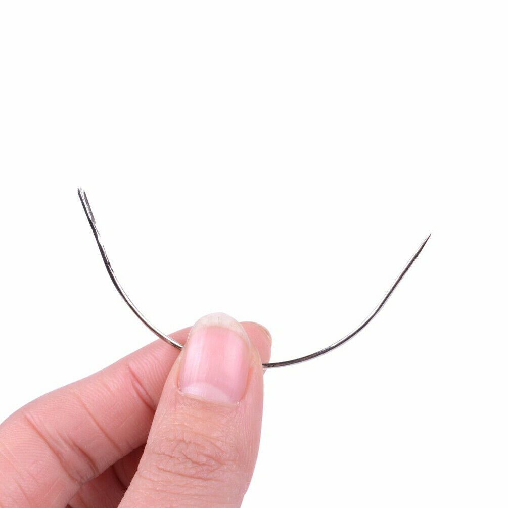 Black Hair Weaving Thread T-type Curved Needles Hook Extention High Intensity