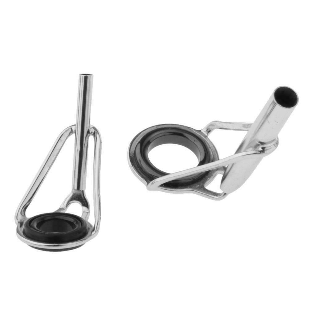 Stainless Steel  Rod Guides Tip Ceramic Guides with Eyelets, Fishing Rod