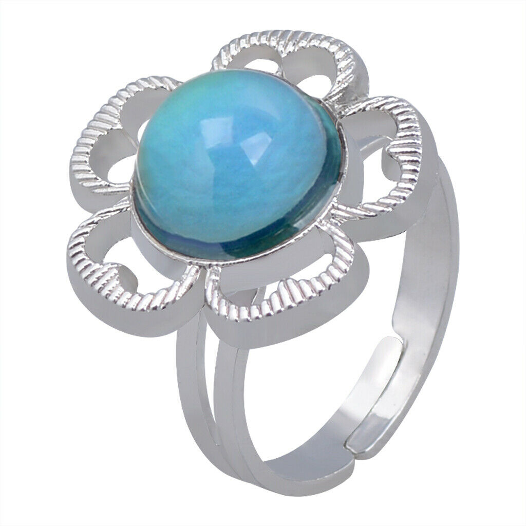 Cute Colour Changing Mood Ring Changeable Band Temperature Finger Rings Gift