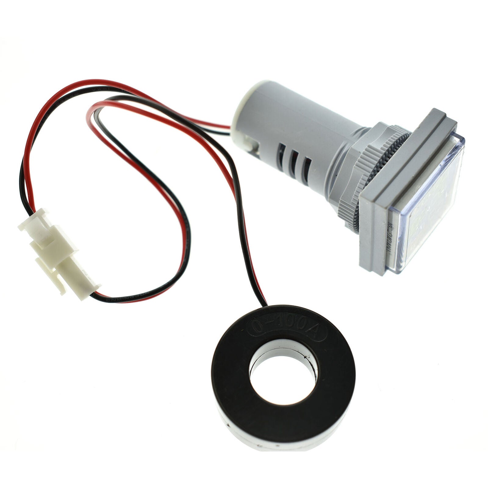 Voltmeter Digital 0-100A Ammeter Meter Gauge LED 60-500V Dual AC Display Voltage