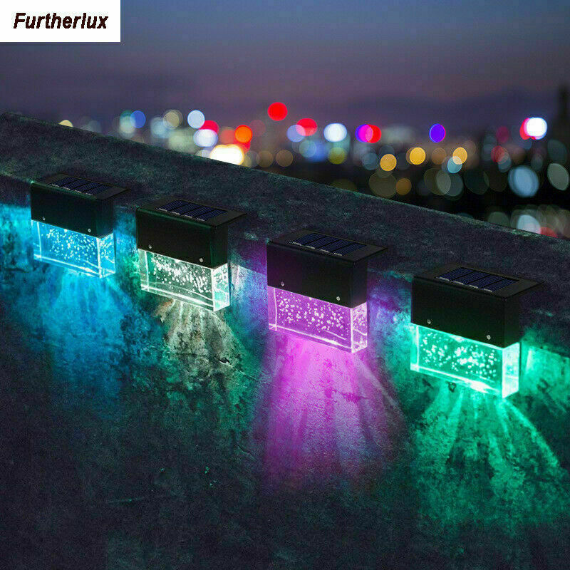 6 PACK Solar Deck Light Fence Post Light Outdoor Lighting Garden Decorative Lamp