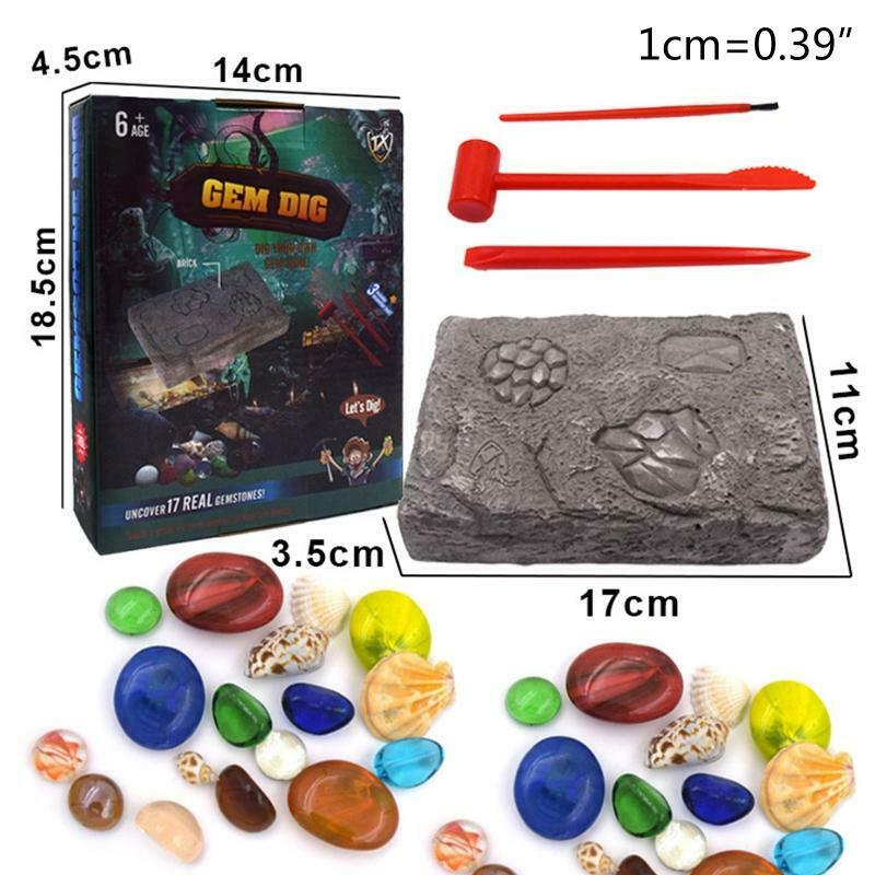 Gem Dig Kit Dig Up 17 Gems STEM Science & Educational Toys make Great Kids