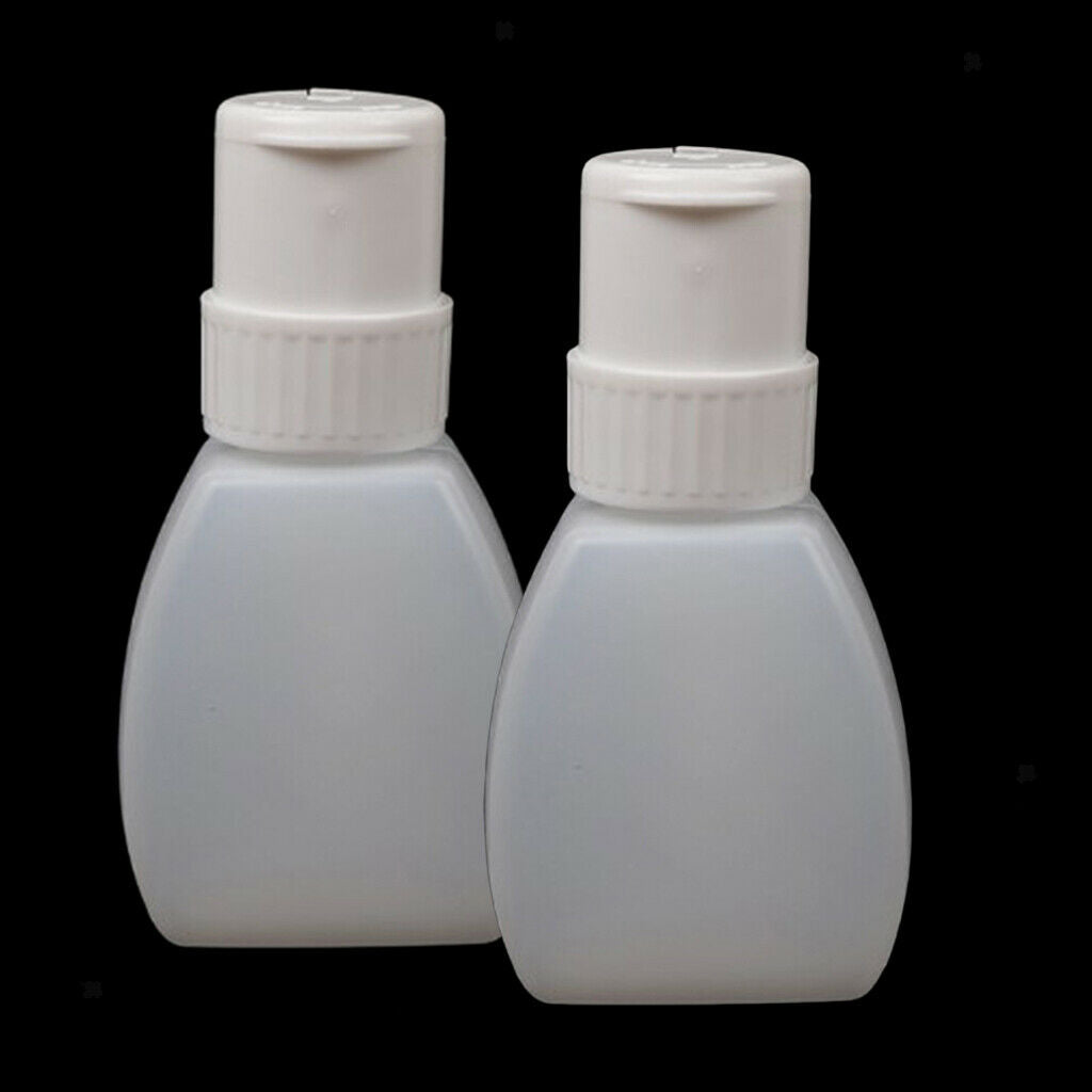 2x Nail Polish Remover Pump Dispenser Lockable Acetone Push Down Bottle