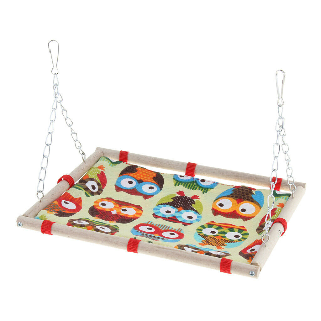 Small Pet Cage Hanging Canvas Bed Mat Hammock for Bird Parrot