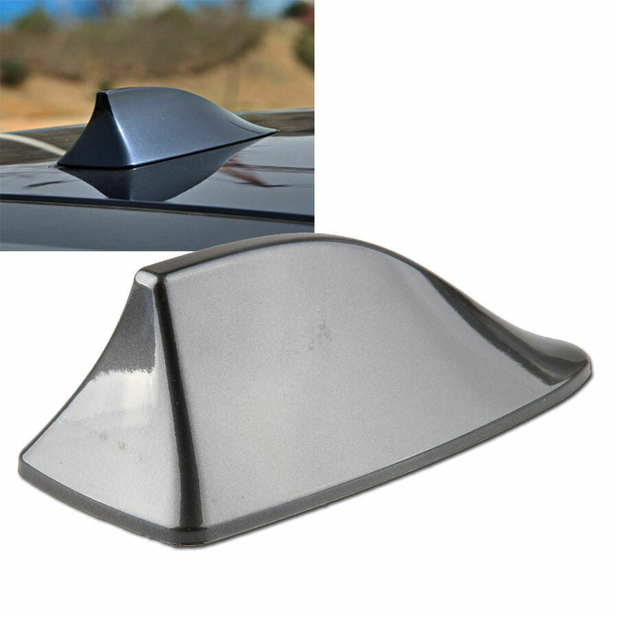 New Grey Universal Shark Fin Gills Car Dummy Antenna Aerial Roof Decor For BMW