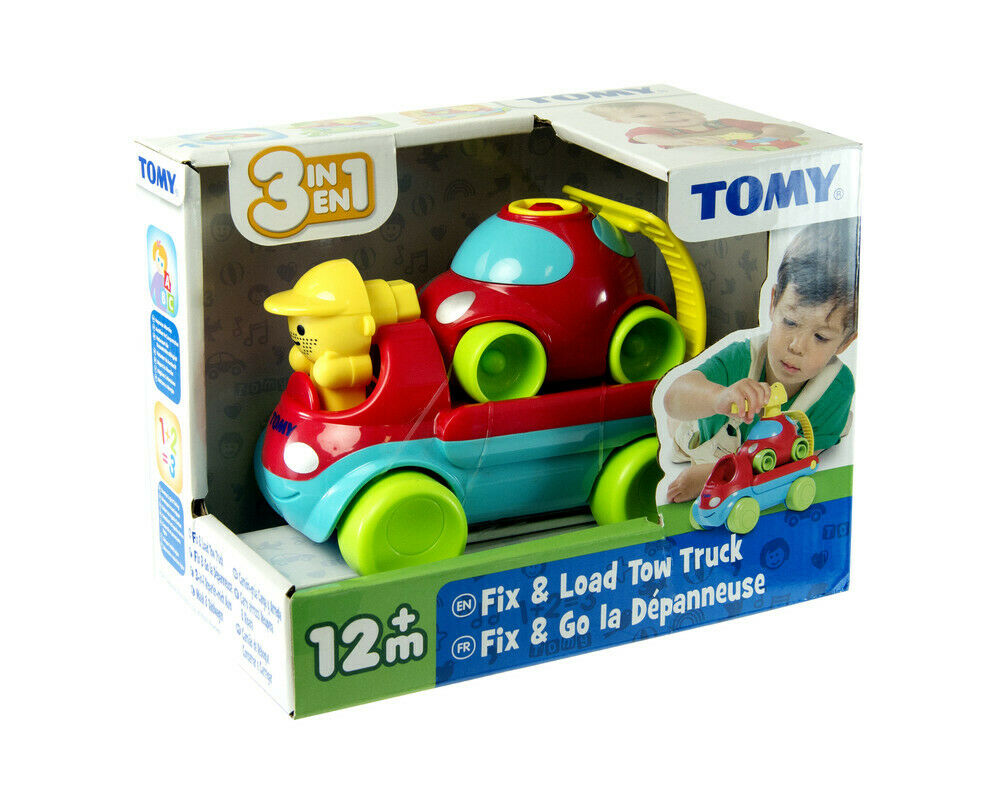 E72422 TOMY Fix & Learn Tow Truck 3-in-1 Car Infant Baby Toddler Children 12m+