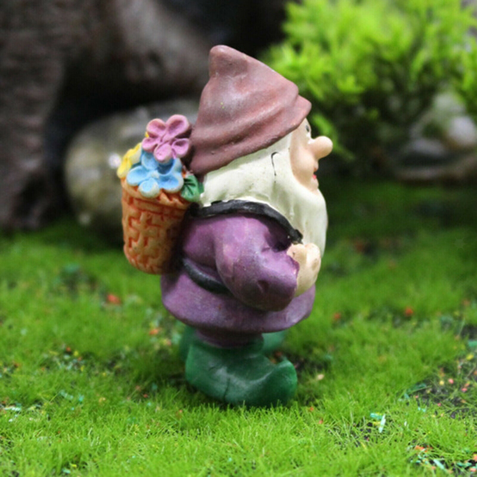 7pcs Outdoor Gnomes Statue Fairy Gardens Decoration Micro Landscape Ornament