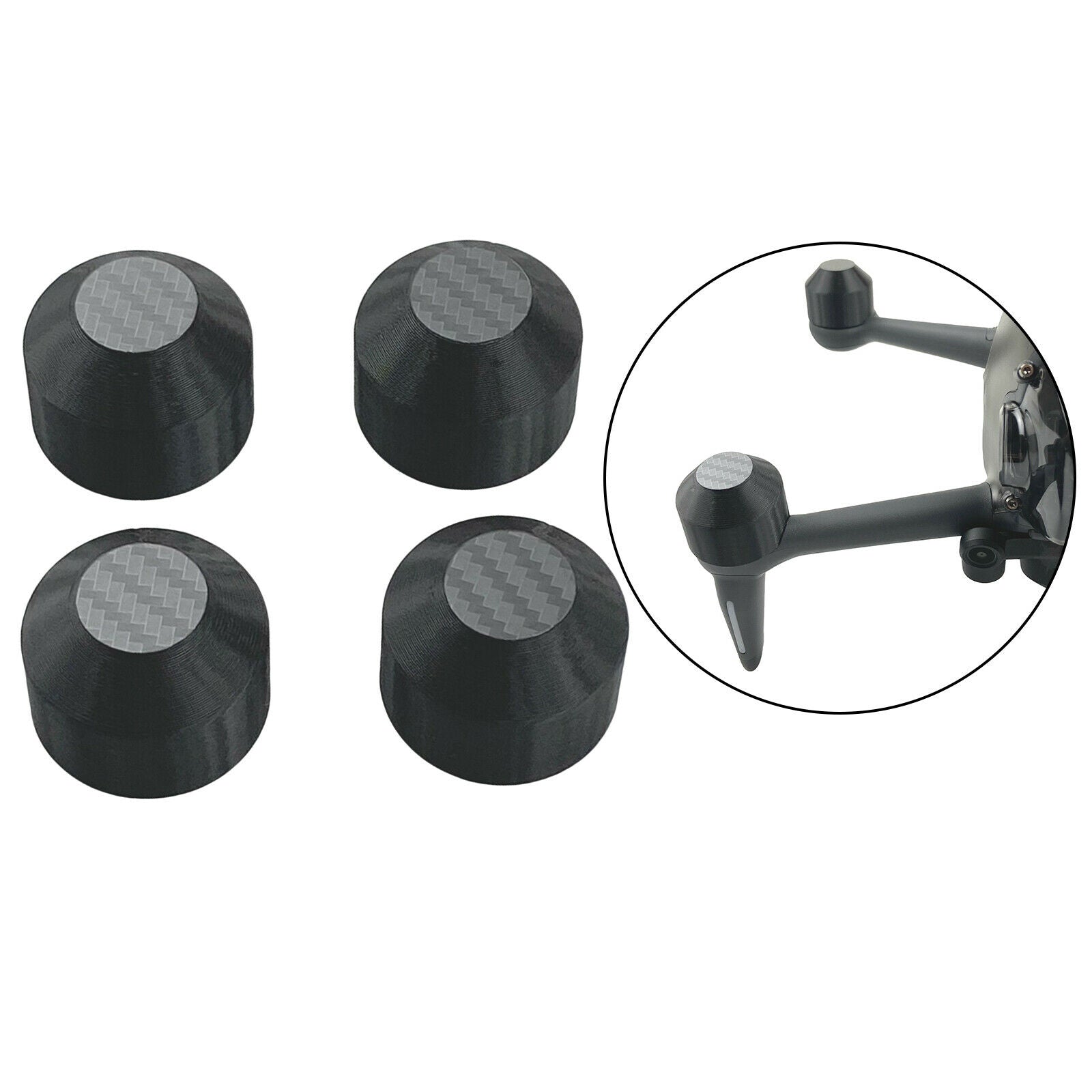 Set of 4 Carbon Fiber Motor   Guard Prevents Bumps for DJI FPV Dustproof