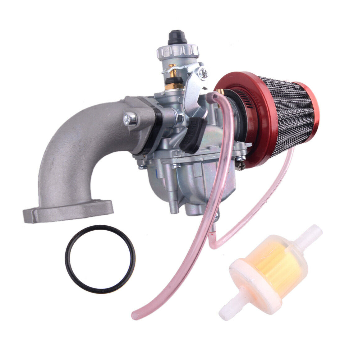 VM22 26mm Carburetor Air Filter Intake Pipe Kit Fit for 110cc -140cc Dirt Bikes