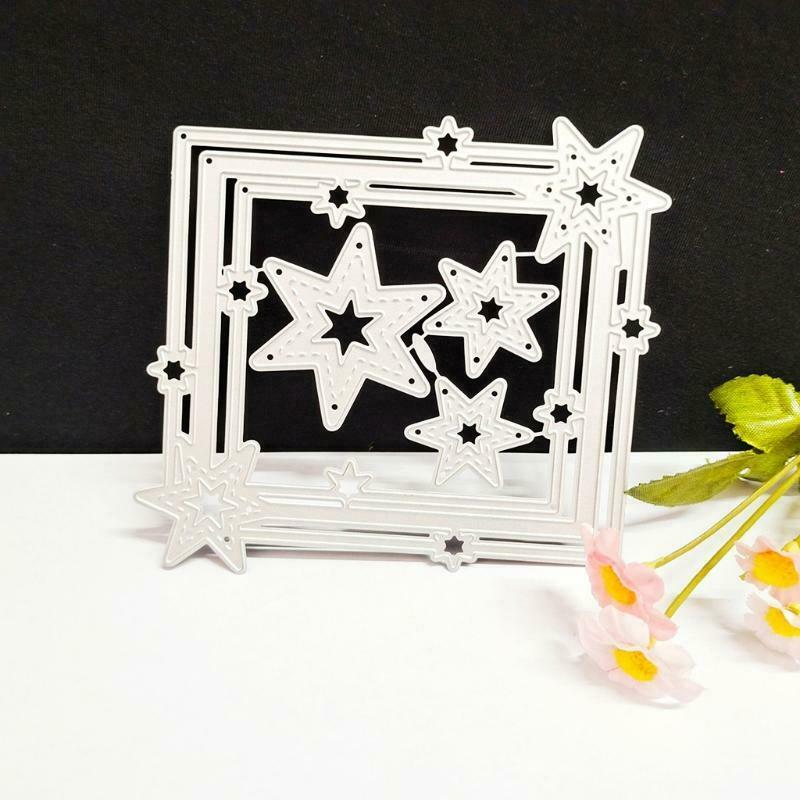 Star Frame Metal Cutting Dies Stencil Scrapbooking DIY Album Stamp Paper Card