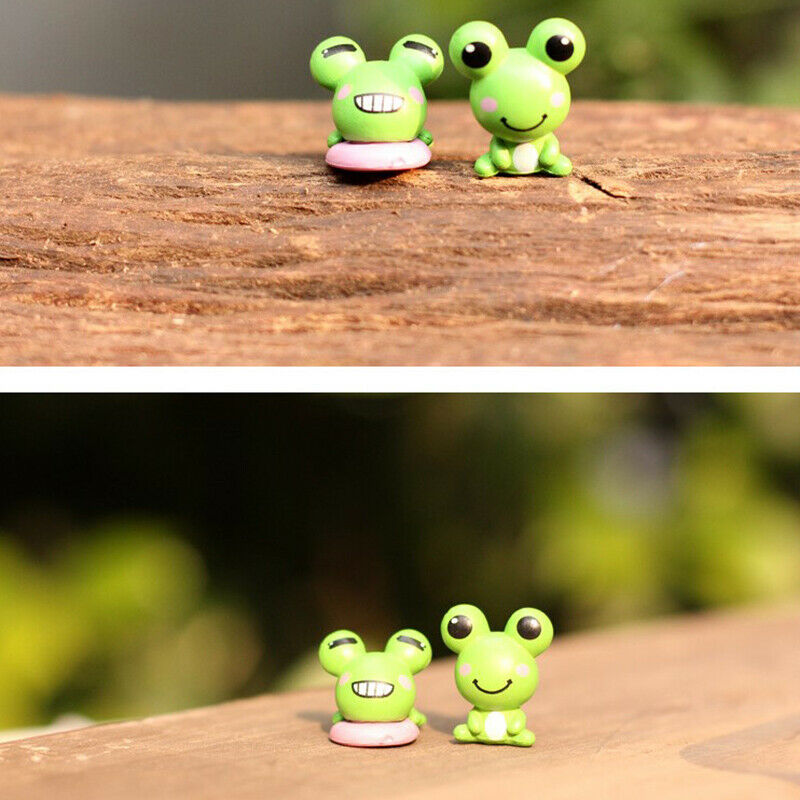 2PCS Frog Lover Animal Decoration Easter Micro Landscaping Decor DIY Acce.l8