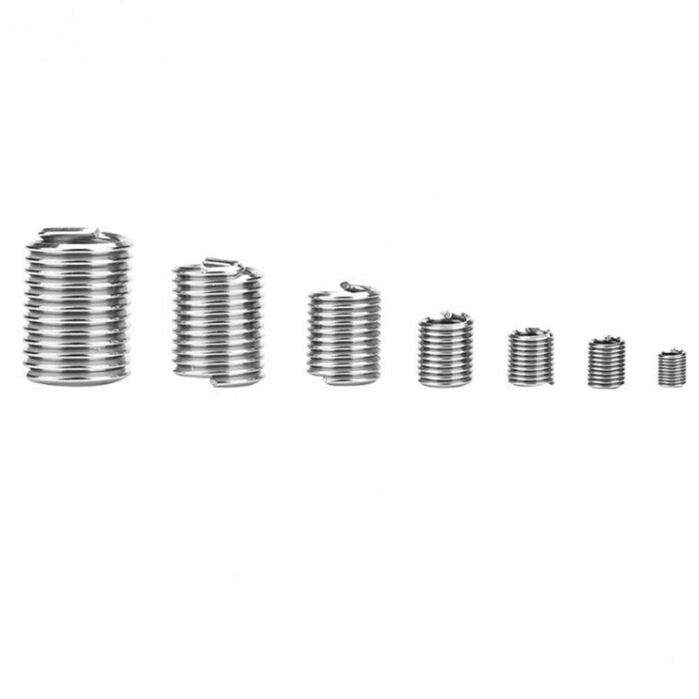 60Pcs M3 M4 M5 M6 M8 M10 M12 Stainless Steel Hardware Thread Insert Repair Kit