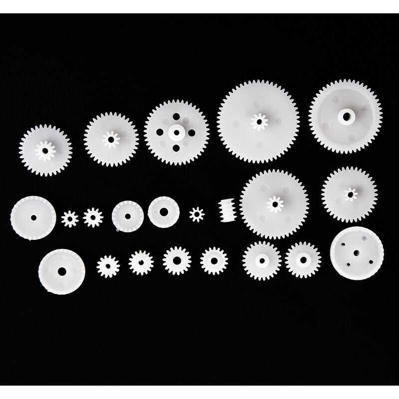 Different Styles White Plastic Gear Set 58 Pcs for RC Toys A1Z4Z4