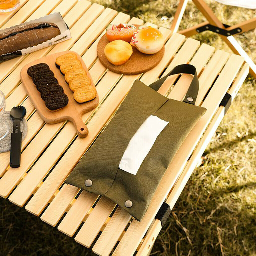 Tissue Storage Bag Outdoor Camping Holder Car Home Tissue Hanging Organizer