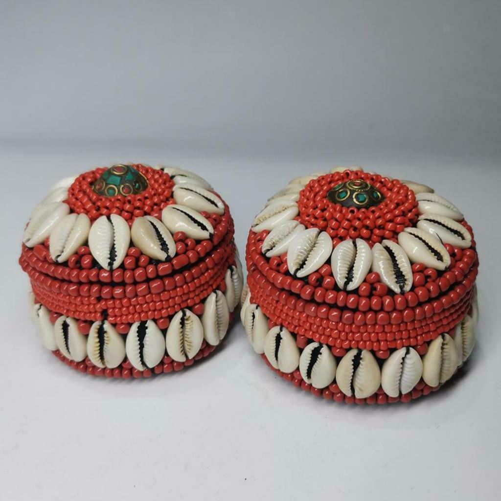 Tibetan Nepal Handmade White Shells Bead