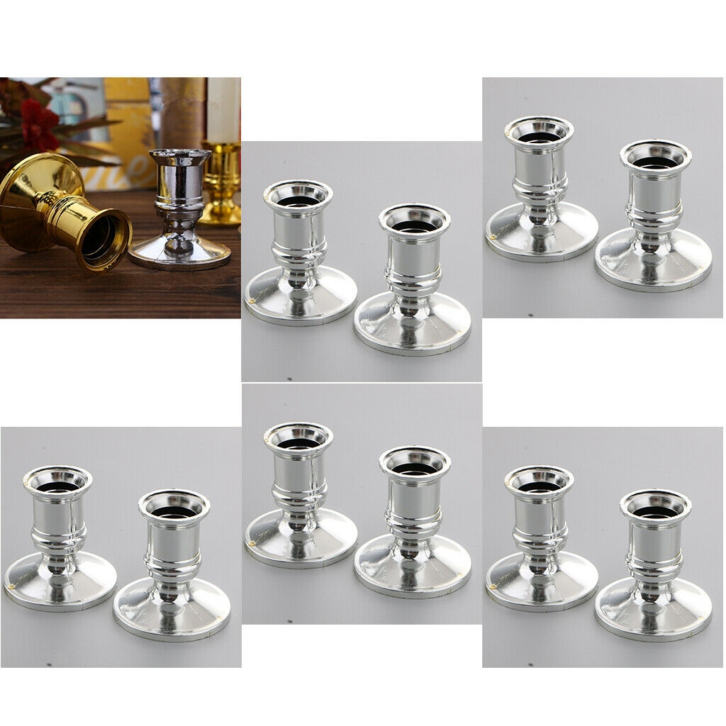 20pcs Candle Base Holder Bar Candlestick Stand for LED Candles Ornament