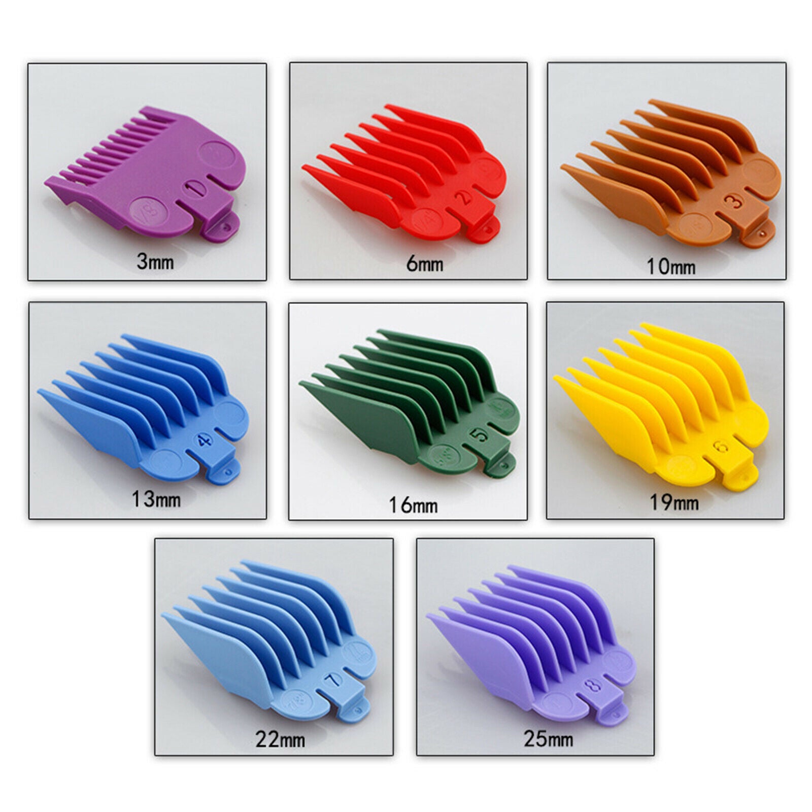 For WAHL Cutting Hair Clipper Trimmer Limit Combs Clipper Guides Guards Kit