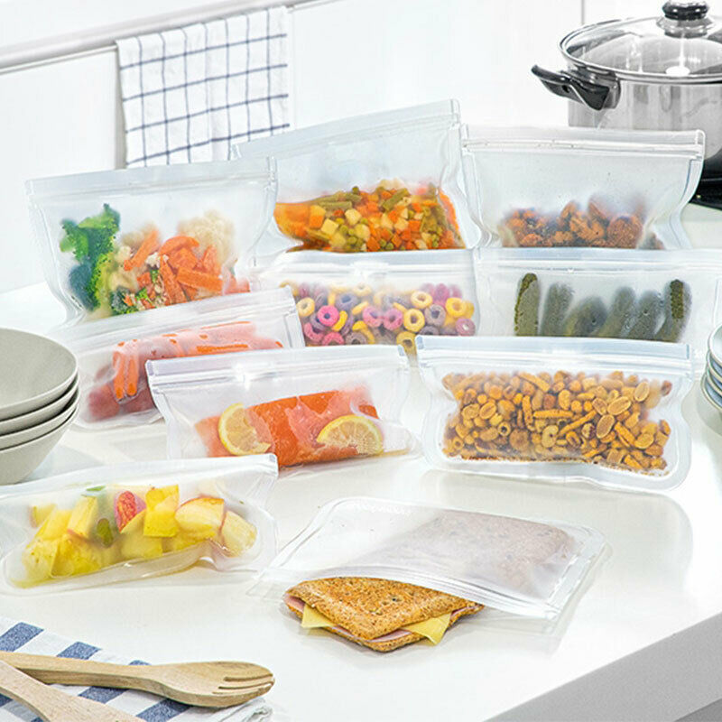 Pack Of 10 Bags Food Washable, Reusable And Ecologic - New