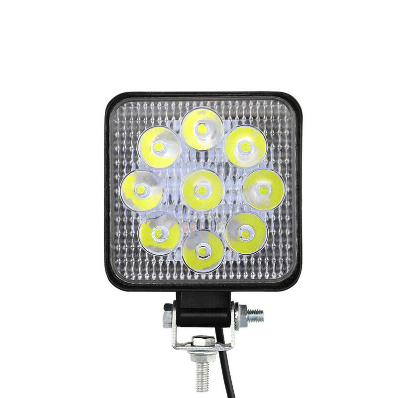 4PCS 27W Square LED Work Light Fog Flood Lamp Offroad Truck 12V 4WD SUV UTE ATV