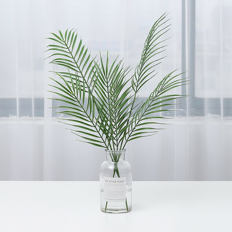 1pc Artificial Plastic Plants Tropical Palm Tree Leaf DIY Photography Prop Decor