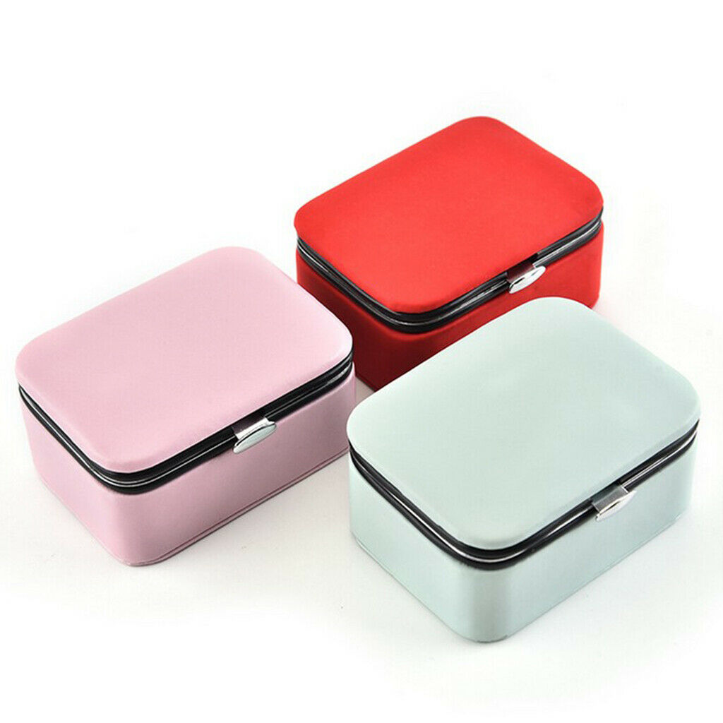 2x Jewelry Gift Box Necklace Ring Pendant Trinket Jewelry Organizer Showcase