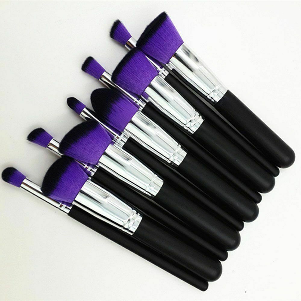 2x 10pcs Makeup Brushes Set Foundation Eyeshadow Nose Lip