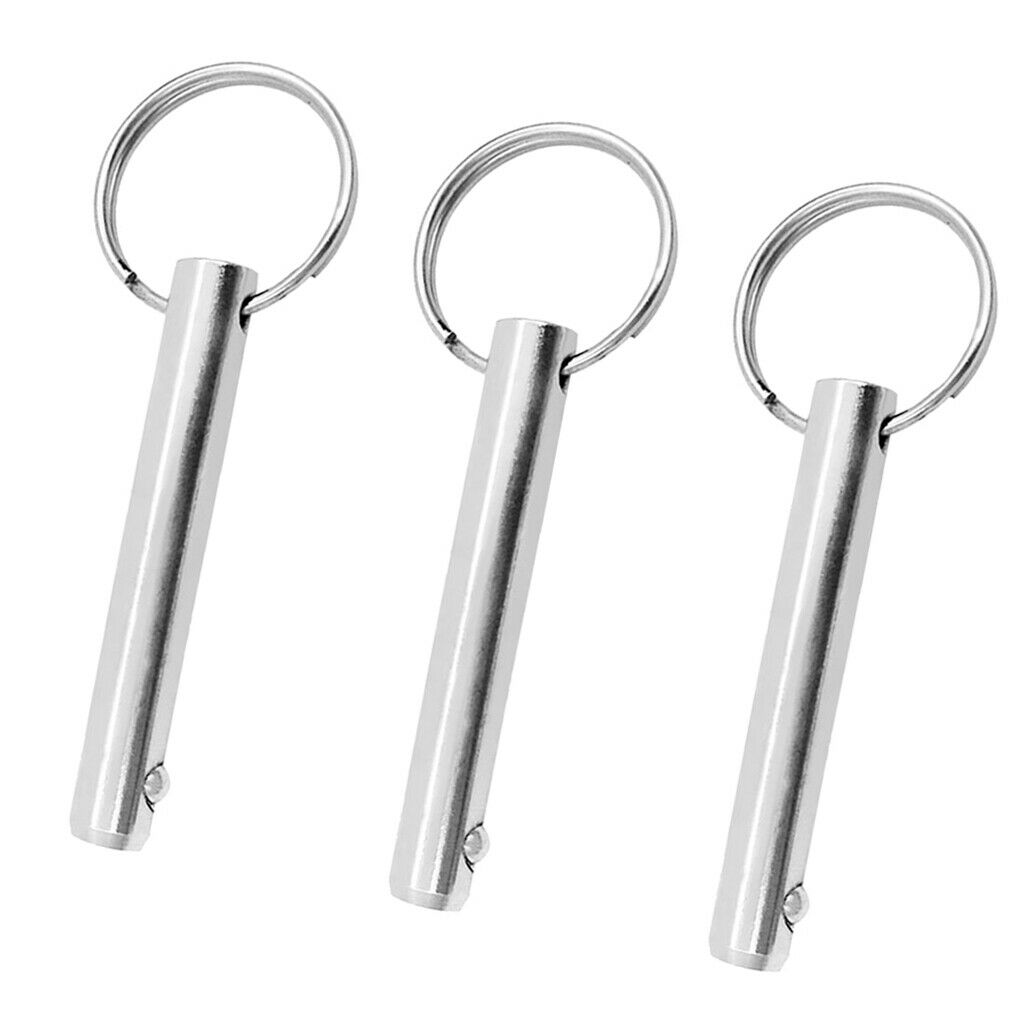 3pcs 10mm Quick Release Pin, 316 Stainless Steel with Sprung Ball End