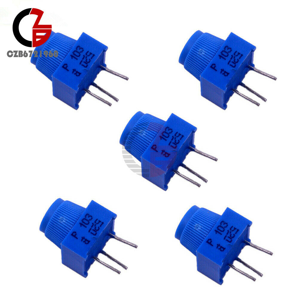 5PCS 3386P-1-103 Trimpot Potentiometer 10K Ohm with Knob High Precision Vertical