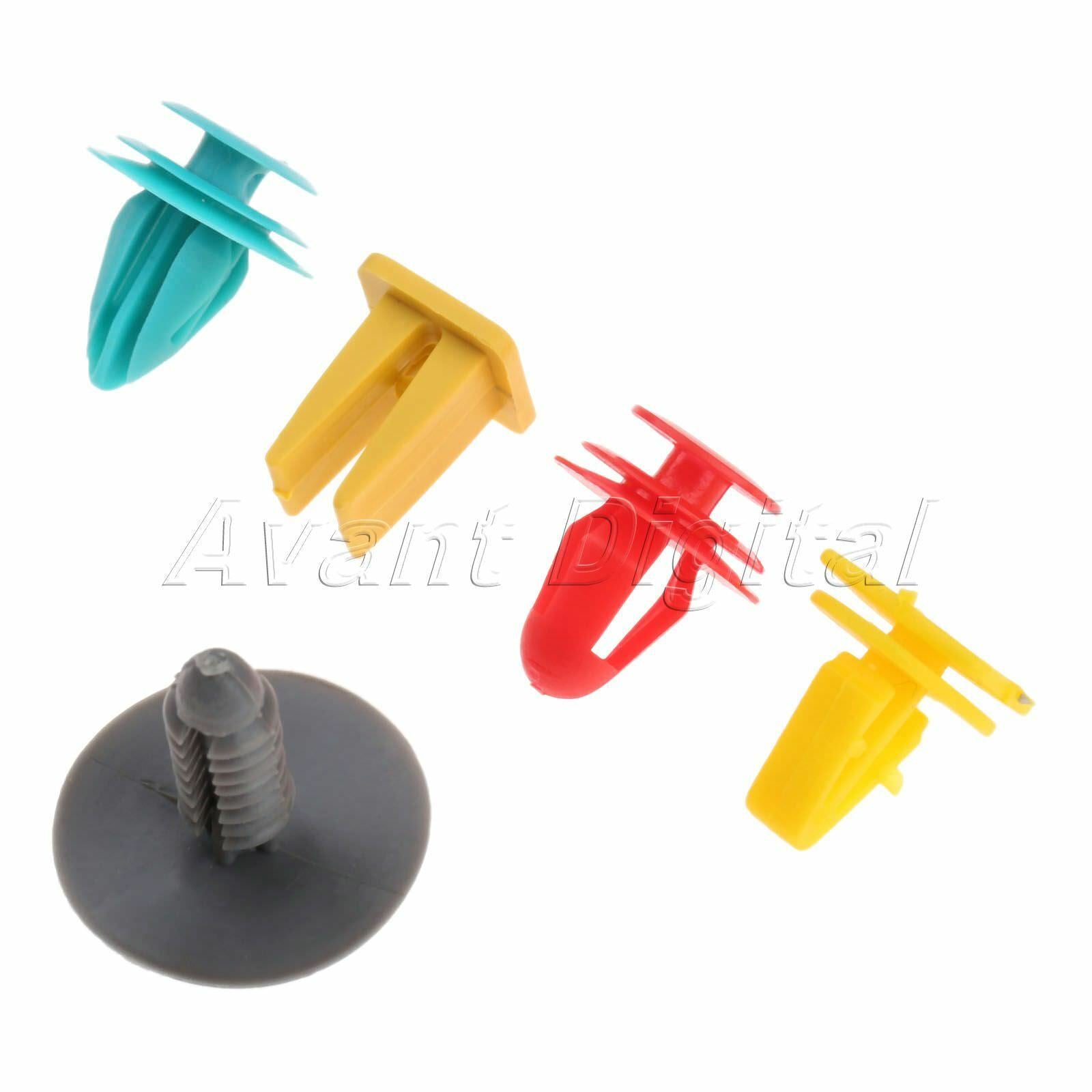 200X Car Auto Clips  Fastener Mixed Door Auto Rivets Fastener Rivet Bumper Nylon