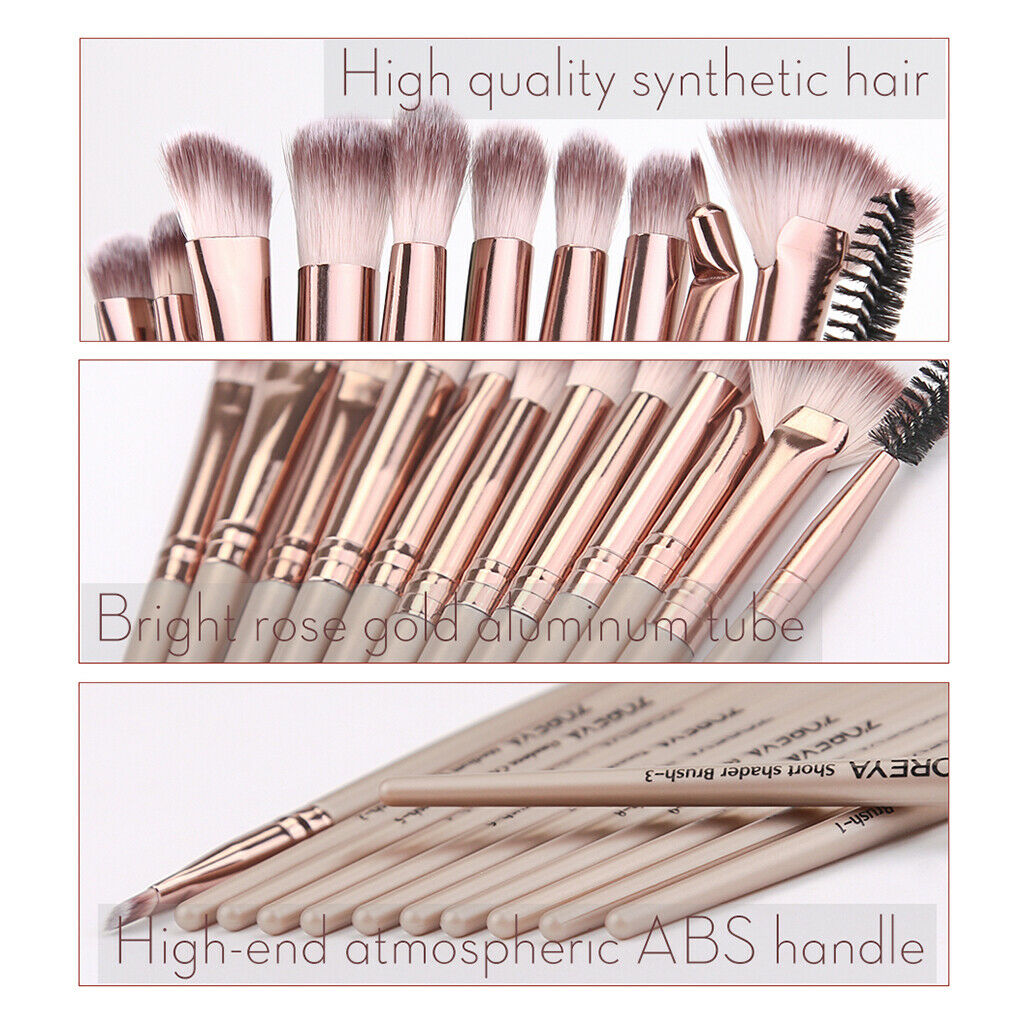 12pcs Makeup Brushes Set, Professional Premium Synthetic Makeup Brush Set Kit