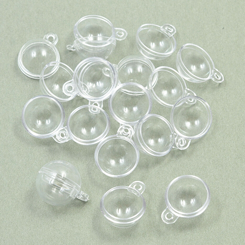 10Pcs Bath  Mold, DIY Clear Manual Filling Ball Mold Charms for Wedding Party