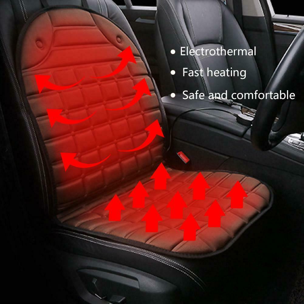 12V Universal Car Auto Heating Pad Cover Heated Warming Seat Cushion @
