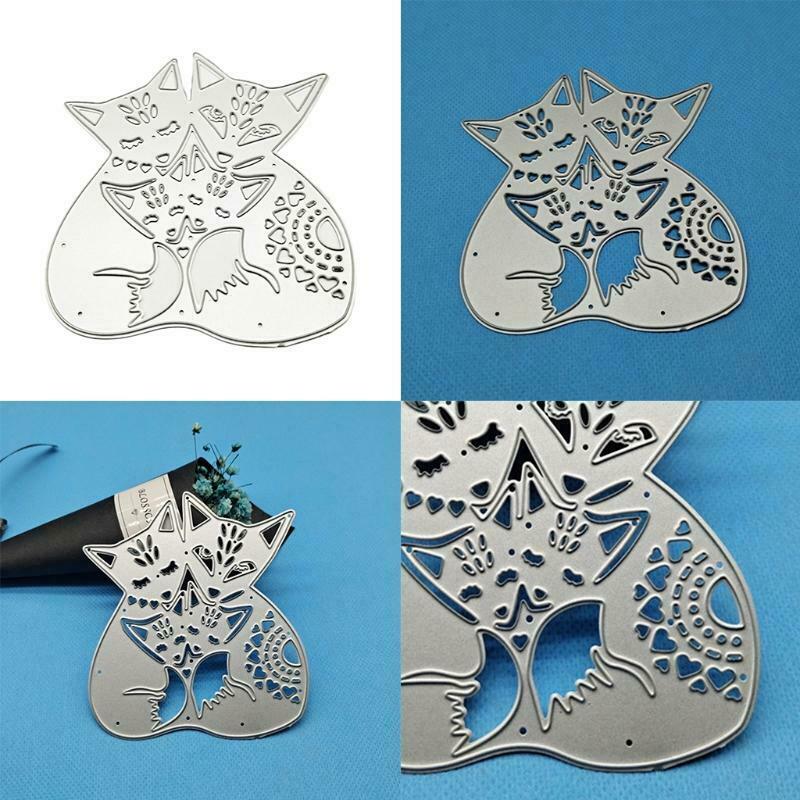 Cat Metal Cutting Die Creative Animal Shape Embossing Template Cutting Stencil