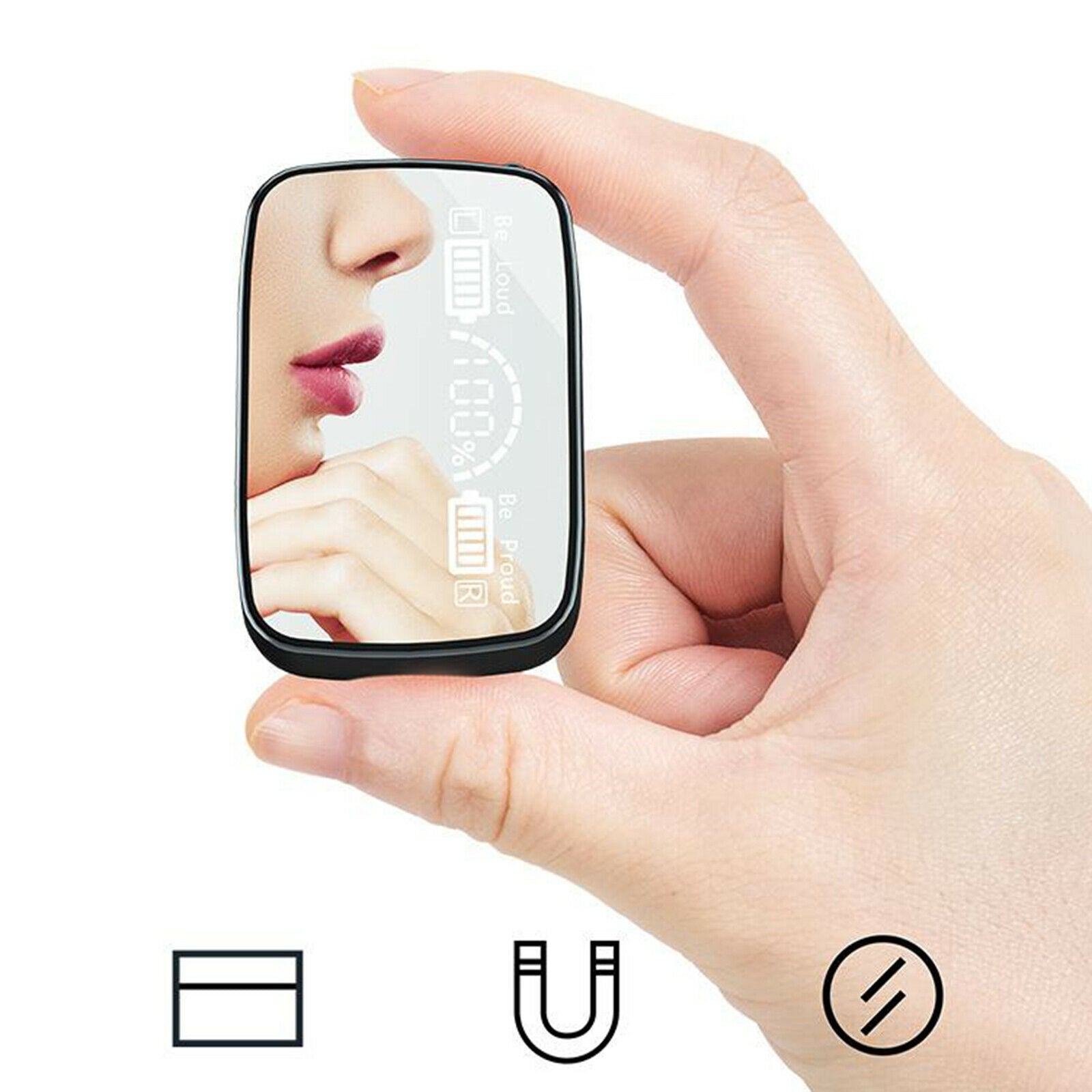 Invisible Wireless Earbud Earphones Touch Function Lightweight Stereo HiFi Sound