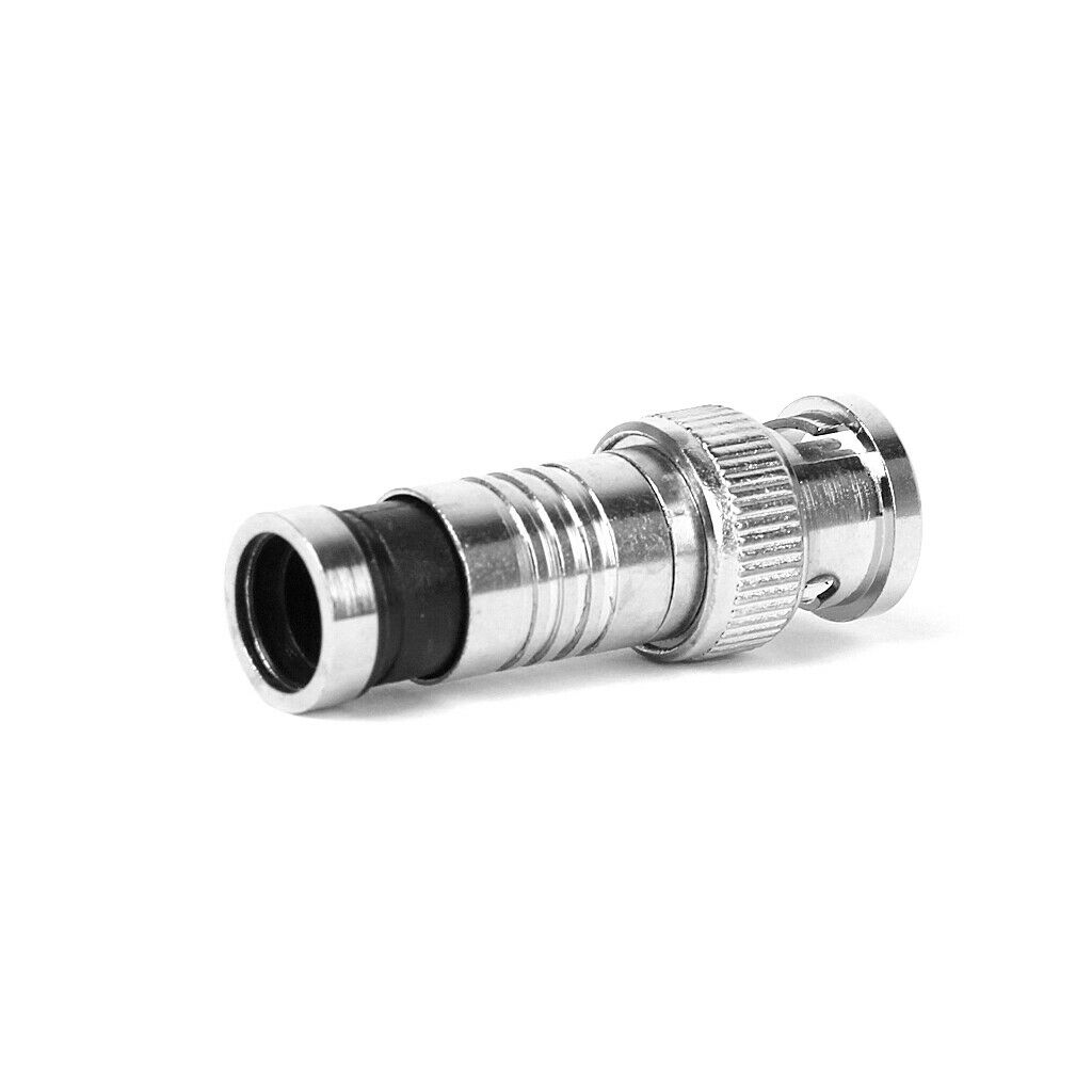 20x BNC Compression Connector RG59/RG60  Coax Coaxial Cable Adapter Male