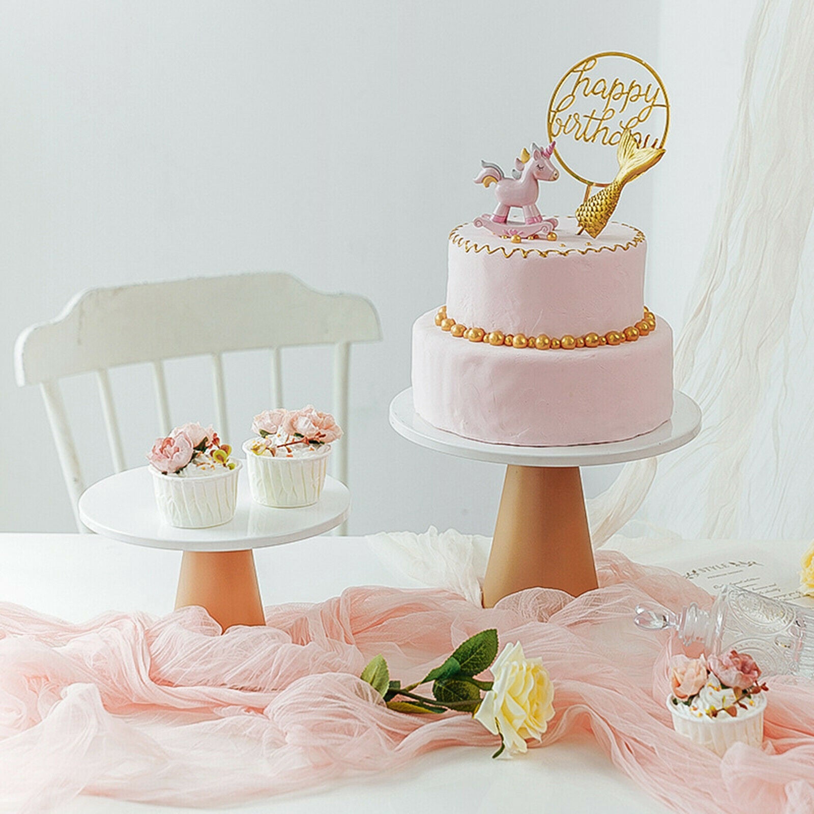 Wedding Table Cake Stand Candy Fruit Dining Plate Tall Tray Shelf Kitchen