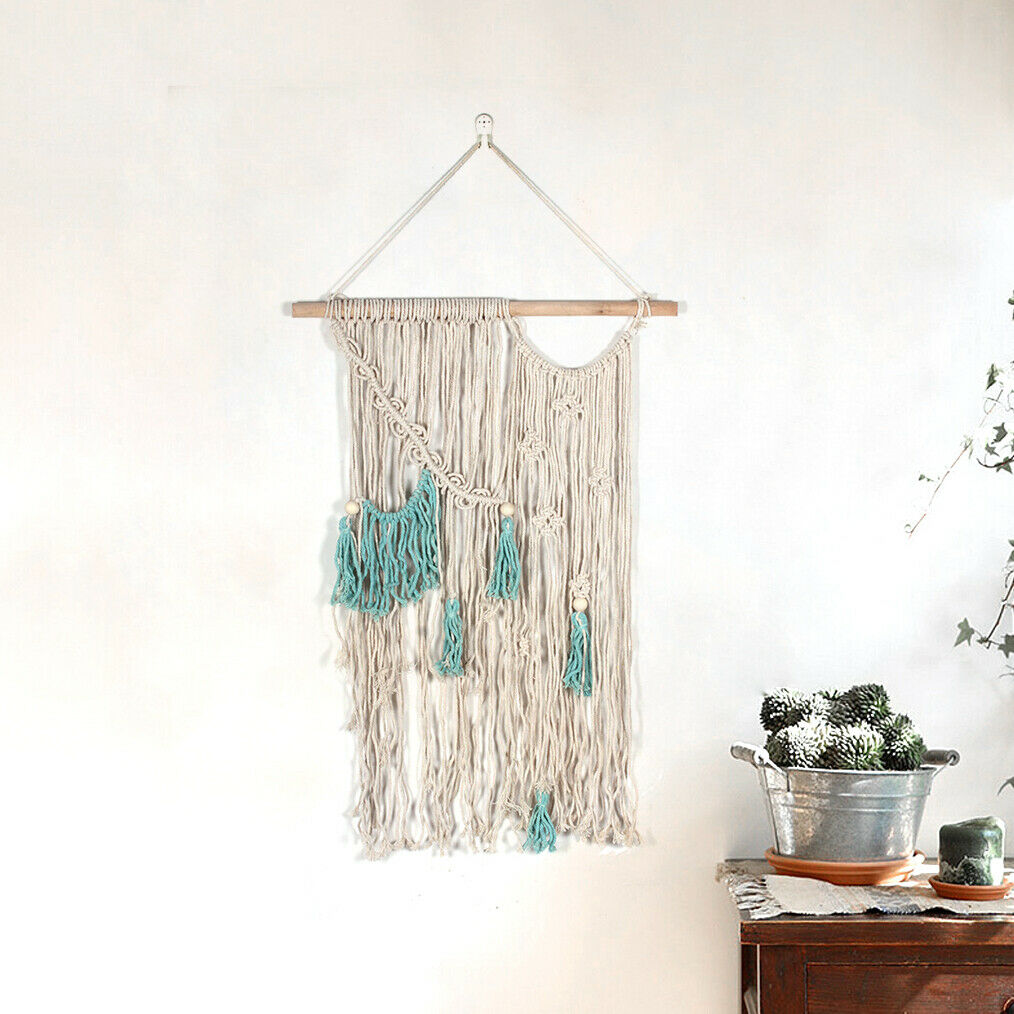 Woven Macrame Wall HangingTapestry Cotton Boho Bohemian Style   Home Wall Decor